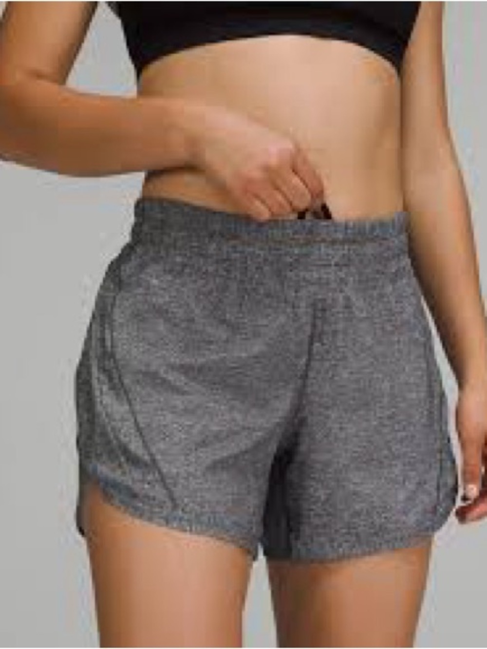 🏃‍♀️ Lululemon Gray Heather Running Shorts | Size 4 | Athletic Workout Shorts